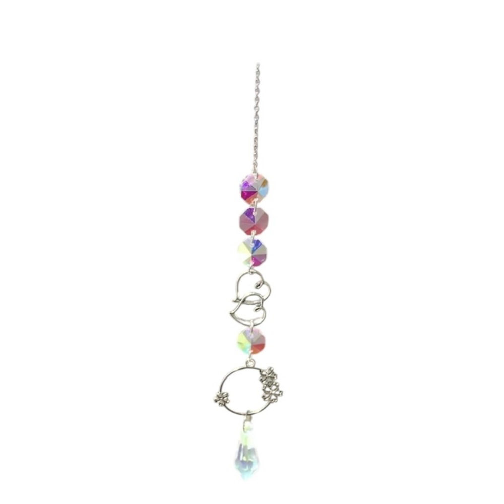 Crystal Celestial Sun Catchers on Chain with Loop for Hook - Picture 7 of 8